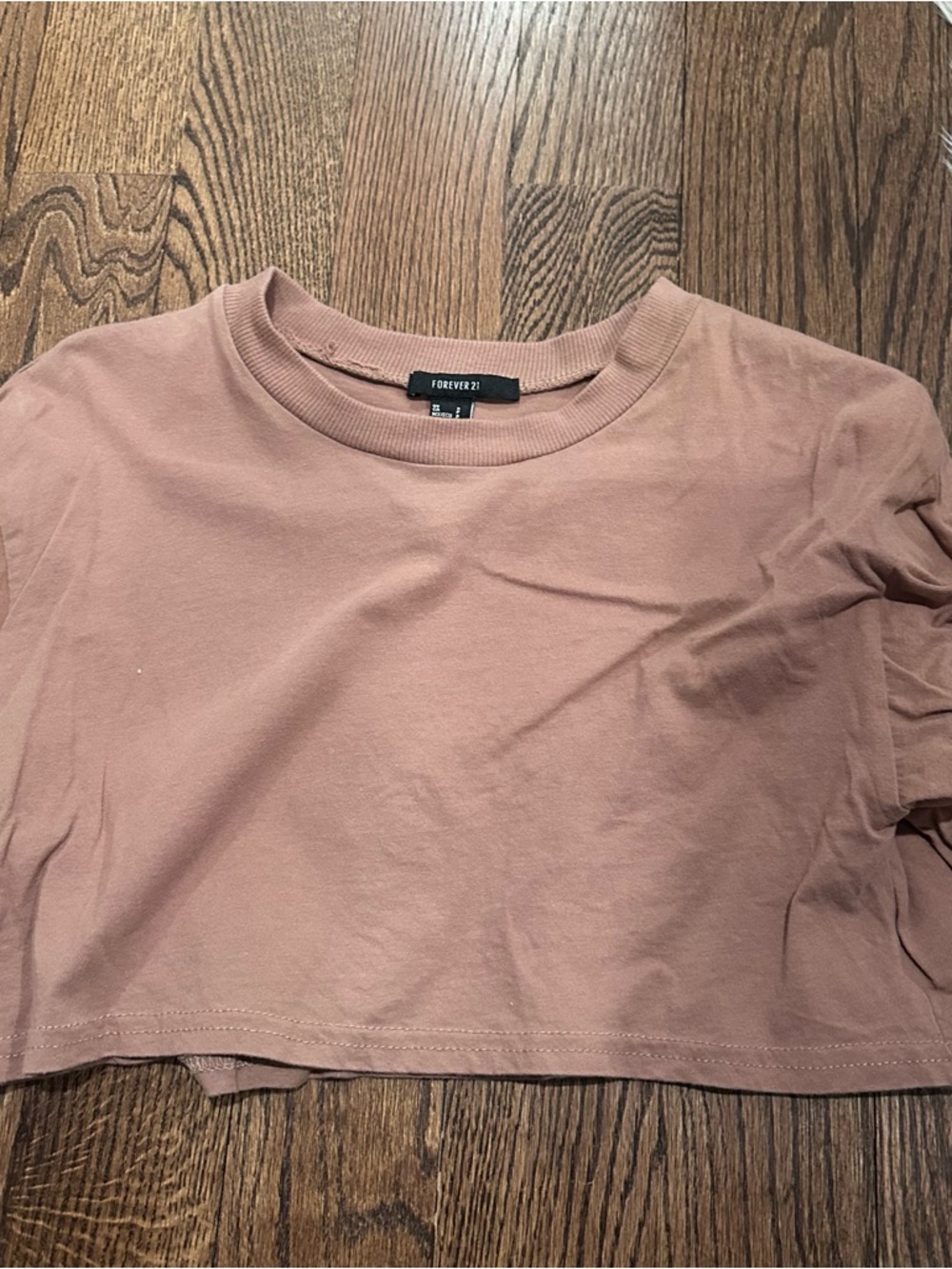 Forever 21 Brown Cropped Tee